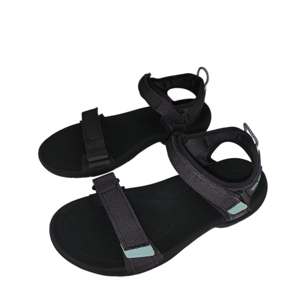 Teva Sanborn Mia Sandals Black Grey Mint 1150271 Womens 8 Active Hiking Sporty